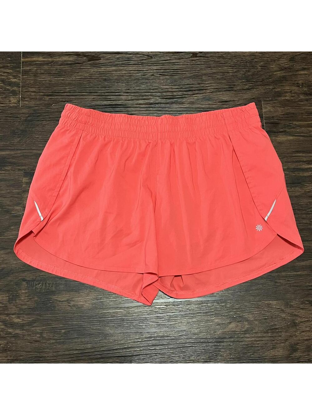Athleta Racer Run 4" Shorts Pink Size XL